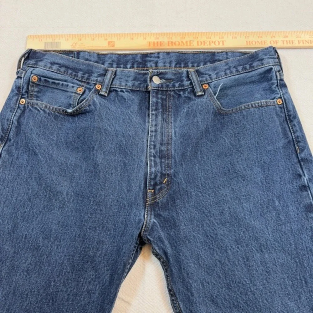 Levi's 505 Jeans Mens Size‎ W38xL32 Regular Fit Dark Wash Denim Pants